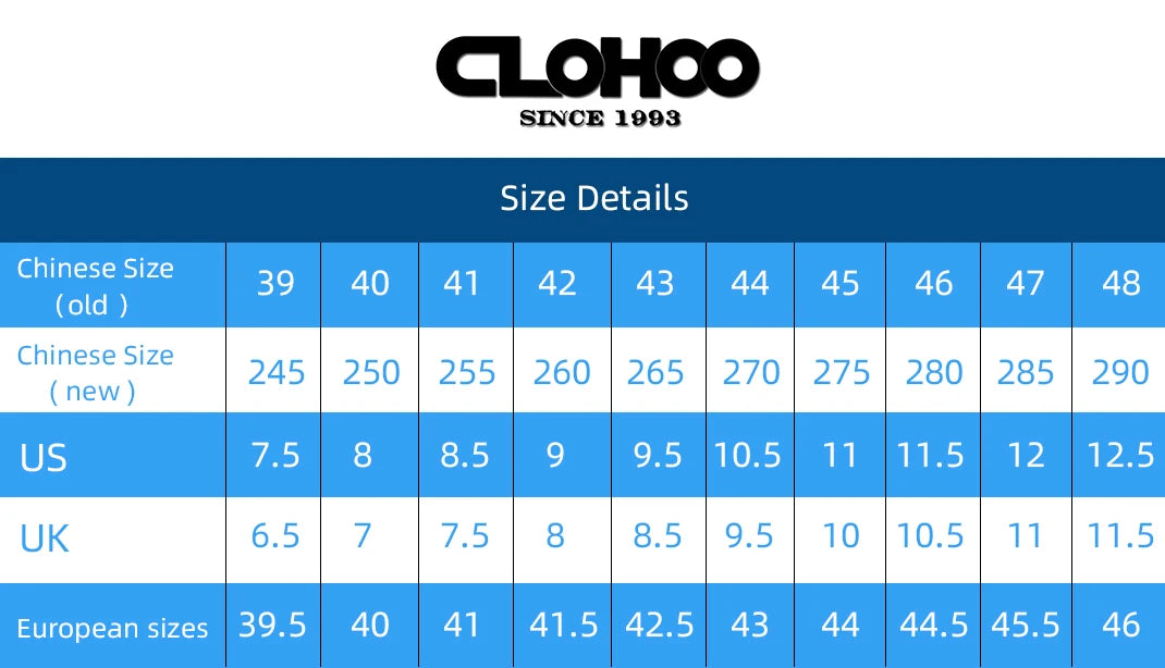 CLOHOO Men's Handmade Casual Loafers Anti-Slip Comfortable Slip-On Driving Comfortable Leather Shoes