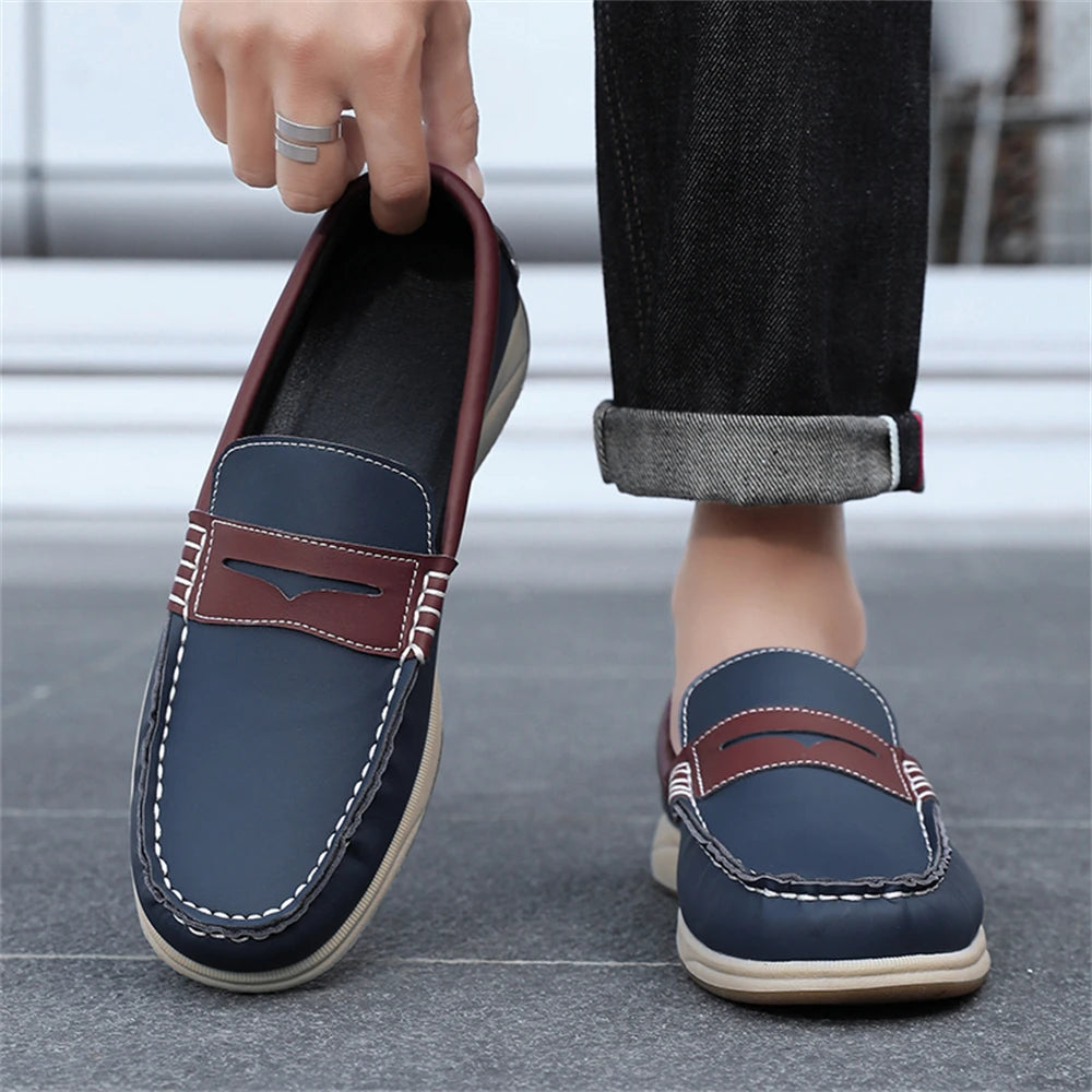 Men's Business Casual Loafers Shoes for Office Travel And Vacation Durable Elegant TPR Outsole Formal Shoes