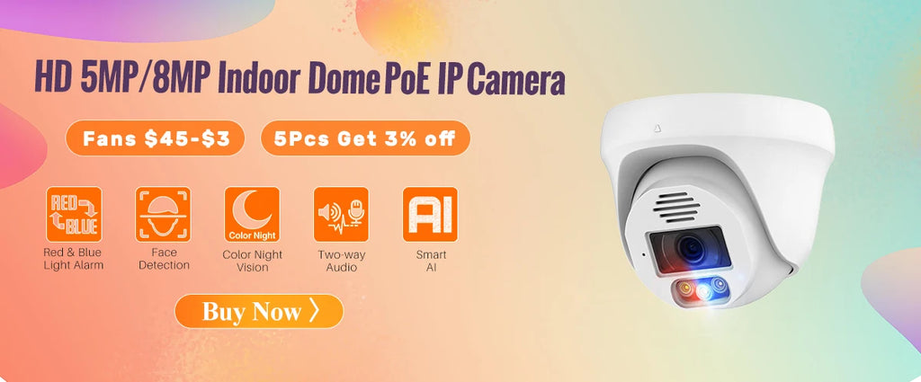 Techage HD 8MP POE IP Camera Outdoor Audio Dual Lens CCTV Video Smart AI Security Camera PTZ Security Surveillance System NVR