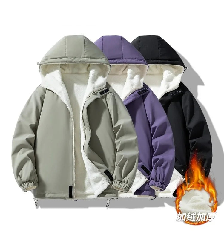 New Autumn and Winter Outerwear for Men, Loose Casual Hooded, Thick, Warm, Comfortable, Versatile, High-quality Jacket for Men