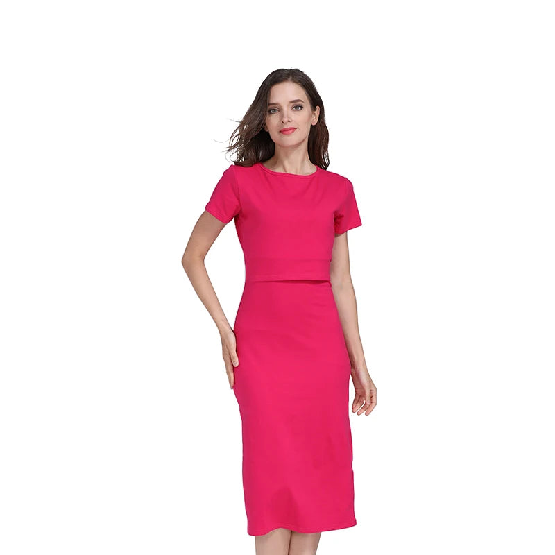 New Spring Striped Maternity Breastfeeding Dresses Pregnancy Clothes Women Pregnant Nursing Lactation Dress Drop Shipping