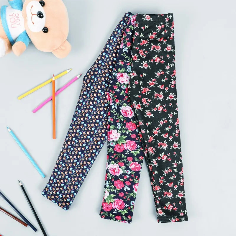 Baby Girl Clothes Kid Legging Girl Winter Autumn Thick Warm Cartoon Leggings Pants Boys Girls Leggings Plus Velvet Trousers