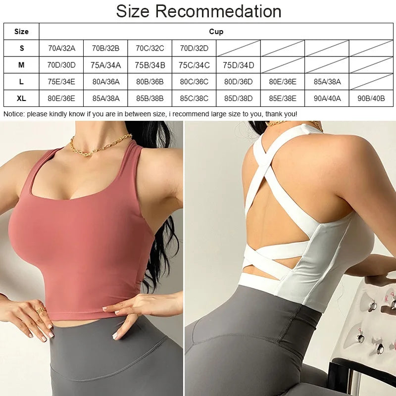 Cloud Hide Solid Sports Bra Fitness High Support Underwear Women Blouse Push Up Sexy Yoga Crop Top Running Gym Shirt Activewear
