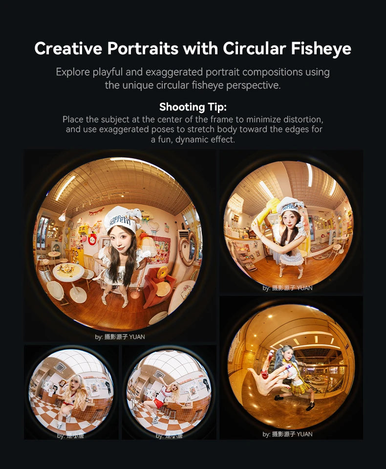 AstrHori 6mm F2.8 Full Frame Circular Fisheye Lens Manual Focus Ultra-wide Angle Camera Lens for SONY E NIKON Z CANON RF L Mount