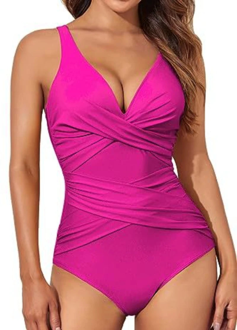 Vintage One Piece Swimsuit Sexy Printed Swimming Suit for Women Summer Monokini Swimwear Bathing Suits Boho Ladies Swimsuits