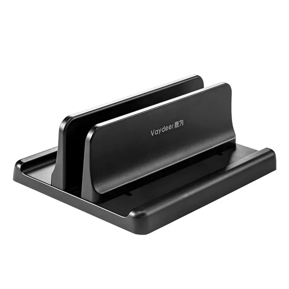 1pc Vertical Laptop Stand Adjustable Portable Tablet Phone Holder Plastic Desktop Laptop Storage Rack Space Save Accessory