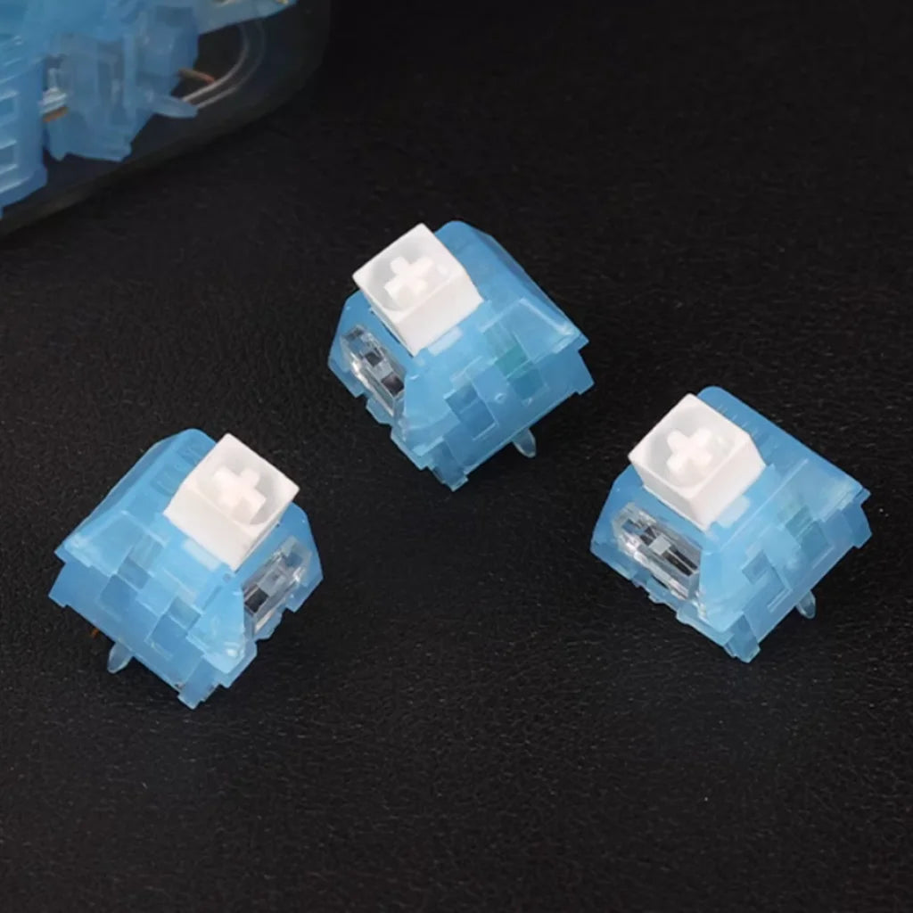 Kailh Box Arctic Fox Switch Clicky Tactile Keyboard Switches 5 Pin 56 gf Tactile Stick feel Mechanical Keyboard Gaming Sawitches