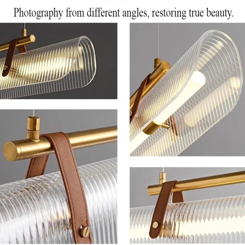 Nordic minimalist acrylic restaurant pendant light LED modern home dining table restaurant bar counter office desk lighting