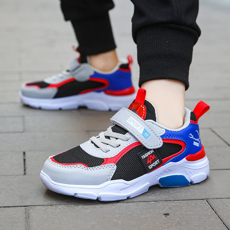 Kid Sneakers Sport Shoes for Boys Girls Fashion Children Breathable Mesh Comfort Casual Non-Slip Outdoor Running Shoes