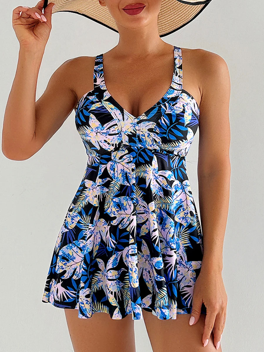 2026 Sexy Strappy Tankini Swimsuit Women High Waist Swimwear Female Beach Dress Bathing Swim Suit Swimming Beachwear Summer XXL