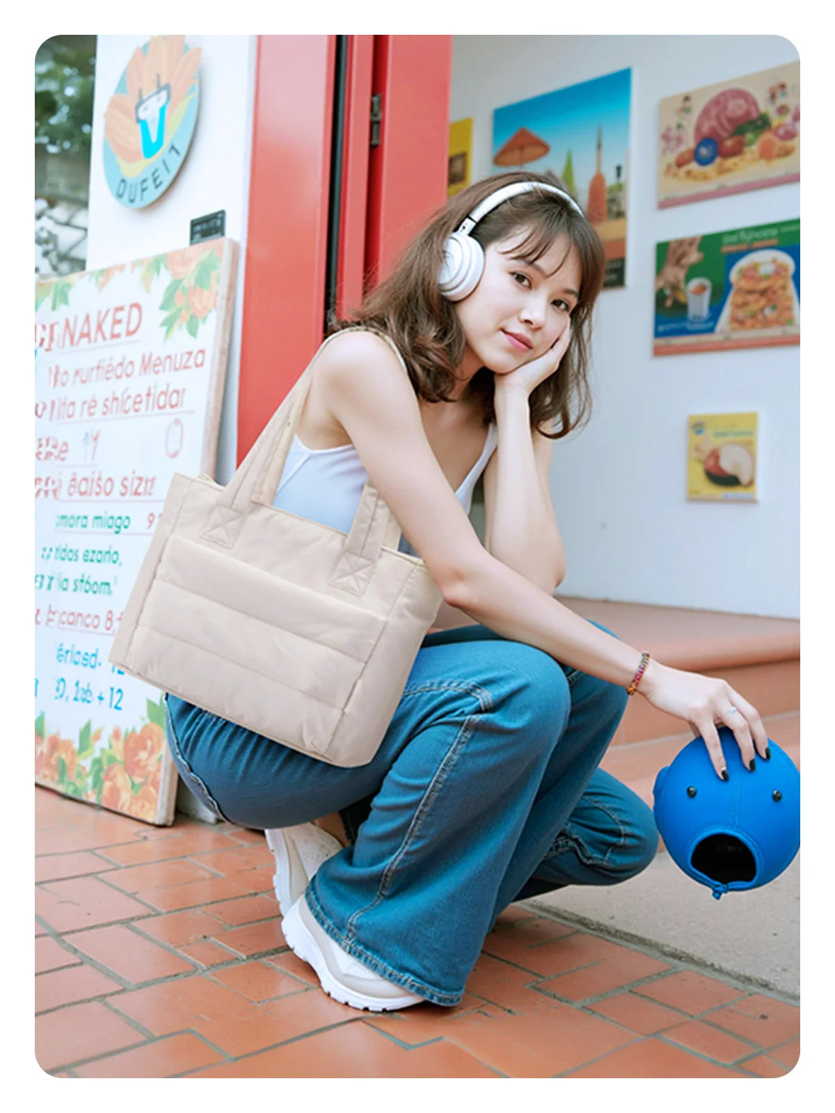 BAGSMART Women's Tote Bag Simple Travel Bag Casual Commuting Messenger Handbag Student College Shoulder Bag