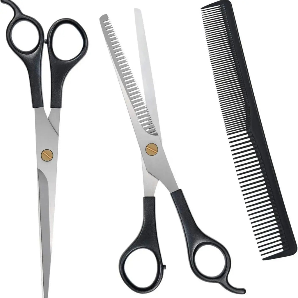 1/2/3pcs Professional Hair Cutting Shears Stainless Steel Barber Scissors for Men & Women Home & Salon Hair Trimming and Styling
