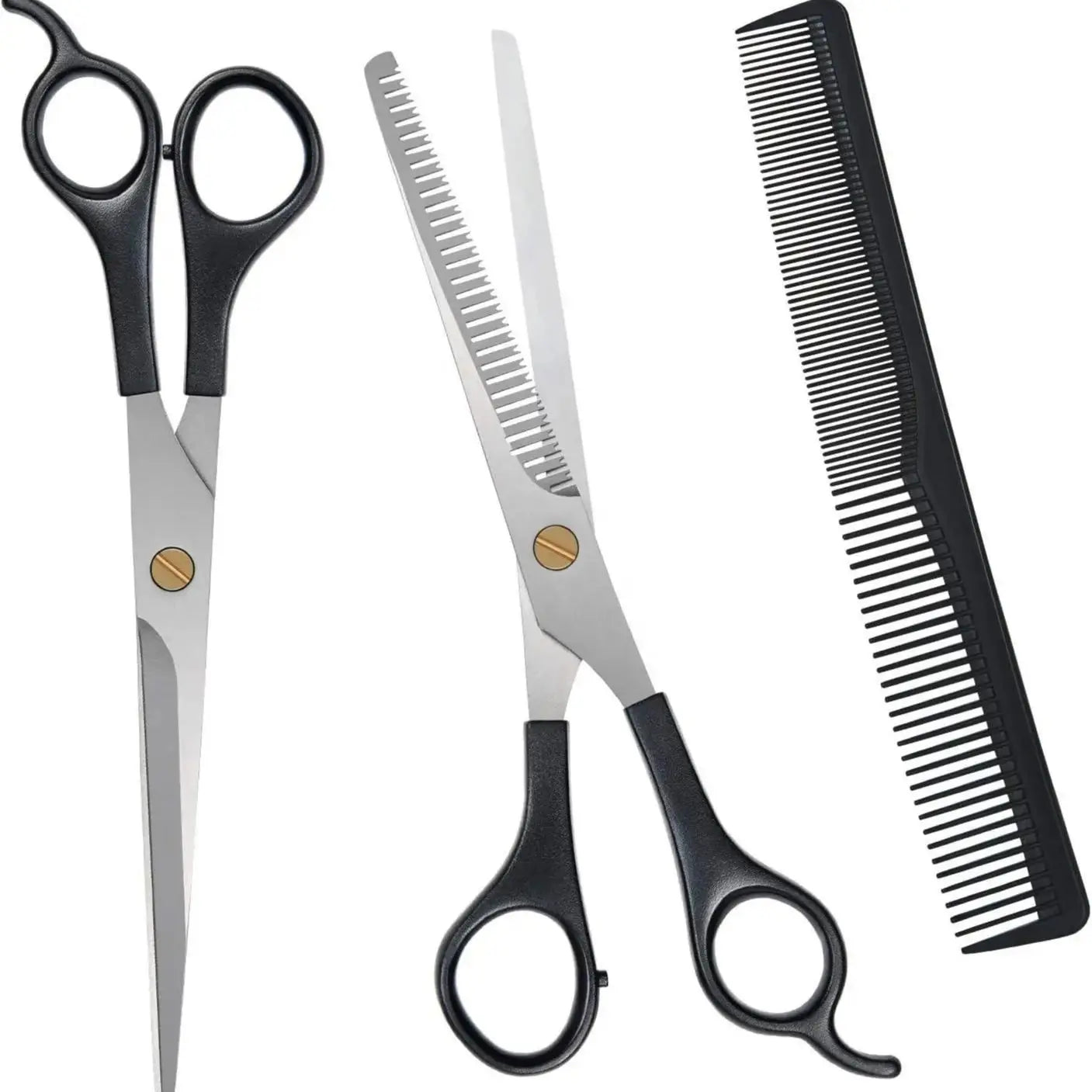 1/2/3pcs Professional Hair Cutting Shears Stainless Steel Barber Scissors for Men & Women Home & Salon Hair Trimming and Styling