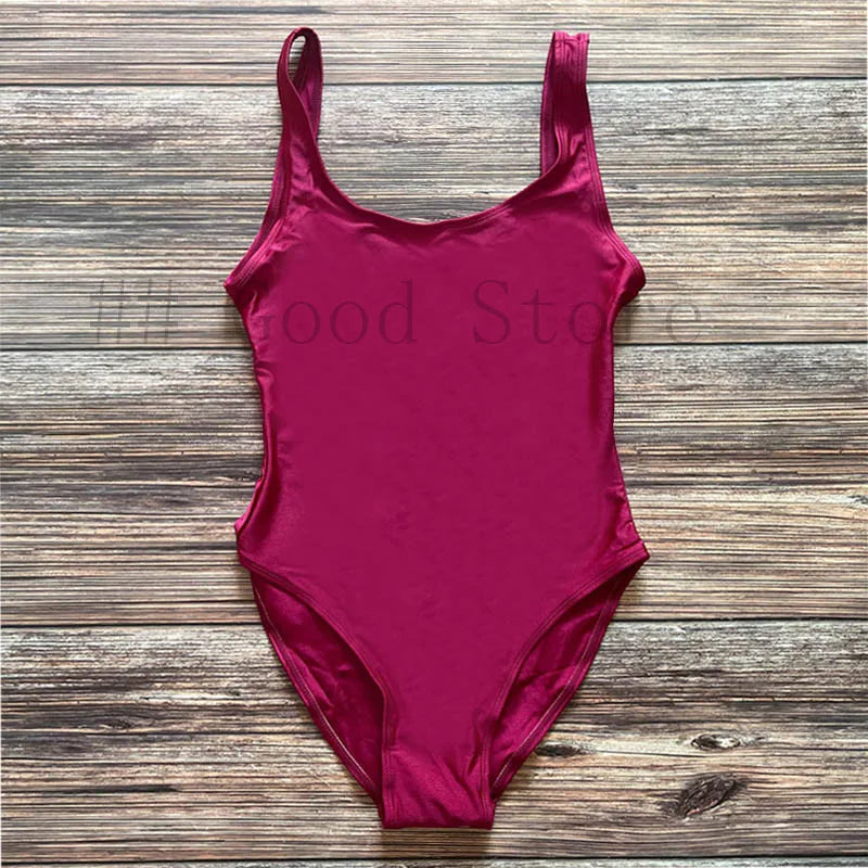 Sexy Padded One Piece Swimsuit Women Swimwear Solid Bathing Suit monokini Swimming Suit Summer Beachwear maillot de bain femme