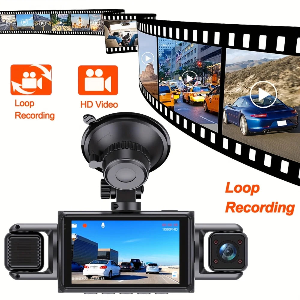 4 Channel Dash Cam wifi dashcam for car dvr Video Recorder Night Vision 24H Parking Monitor Black Box 360° Car Recording Camera