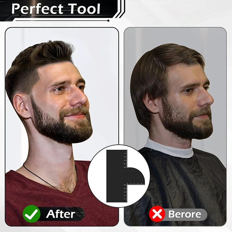 1Pcs Professional Beard Shaping Tool Hairline Enhancing Card for Precise Styling Must Have Shapers for Men Safe and Convenient