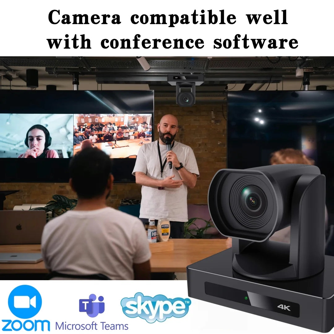 JSAV 4K 60fps NDI Camera PTZ 1pc-3pcs SDI HDMI POE SDI 12X 1PC Video Switcher Conference Camera for Church Business Meeting