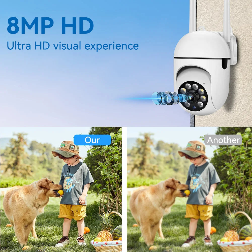 2.4G 1080P Cameras Wifi Video Surveillance IP Outdoor Security Protection Monitor 4.0X Zoom Home Wireless Track Alarm Waterproof