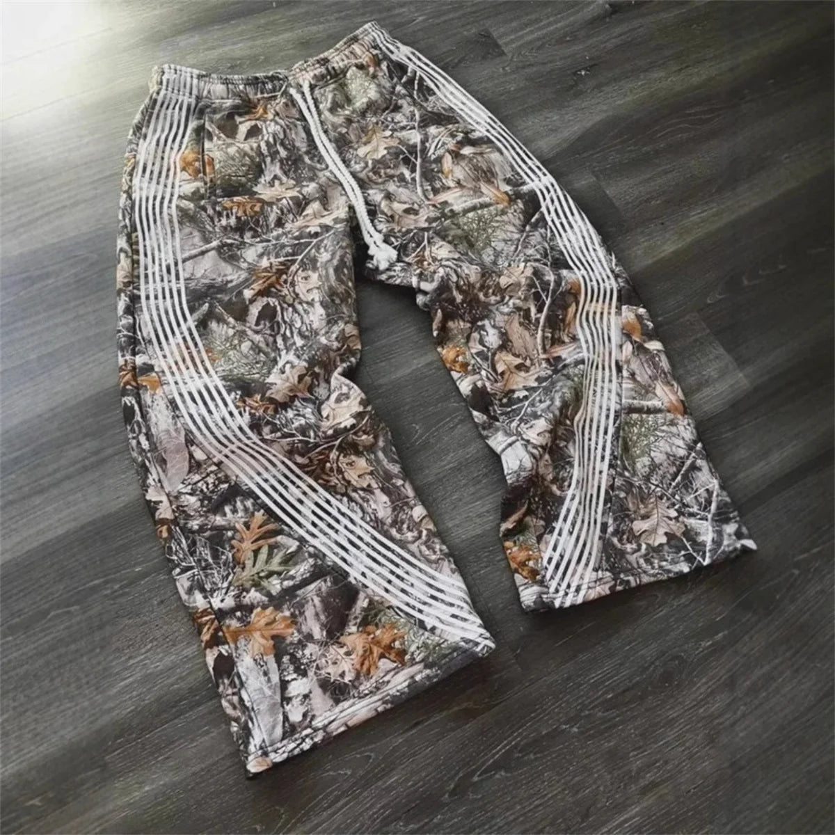 Camouflage Casual Pants Y2k Embroidered Camo Functional Tactical Functional Men's Women's Premium Jogging Drawstring Sweatpants