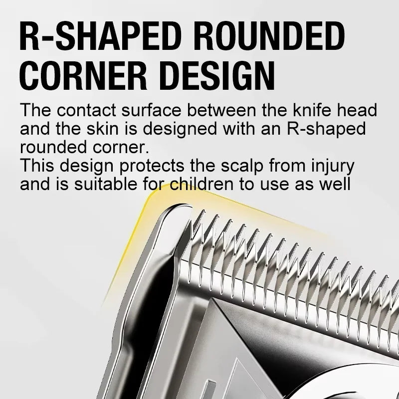 All metal men's hair clipper, electric push clipper, household electric hair clipper, hair salon, high-power pet clipper