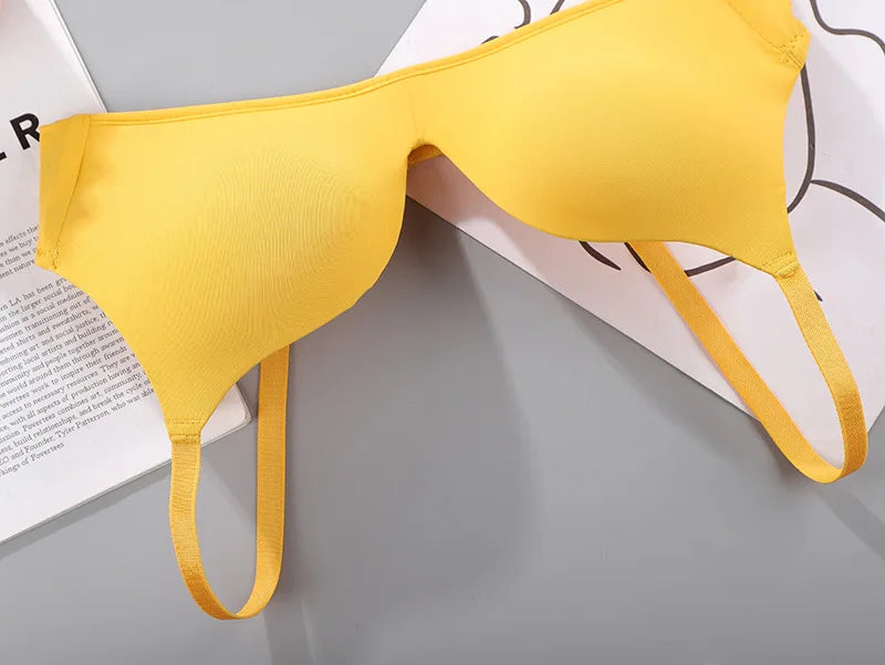 12 color light and thin seamless lingerie without steel ring, women's bra with breathable and gathered bra