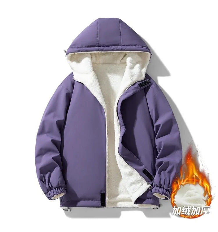 New Autumn and Winter Outerwear for Men, Loose Casual Hooded, Thick, Warm, Comfortable, Versatile, High-quality Jacket for Men