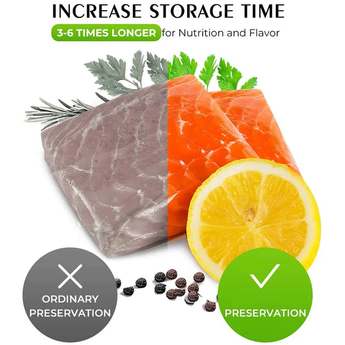 Vacuum Sealer Bags Roll Food Storage Sous Vide Kitchen Packaging 12-30cm Width 5m Length Airtight Freshness Bags