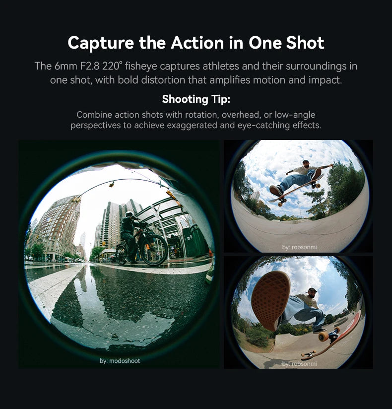 AstrHori 6mm F2.8 Full Frame Circular Fisheye Lens Manual Focus Ultra-wide Angle Camera Lens for SONY E NIKON Z CANON RF L Mount