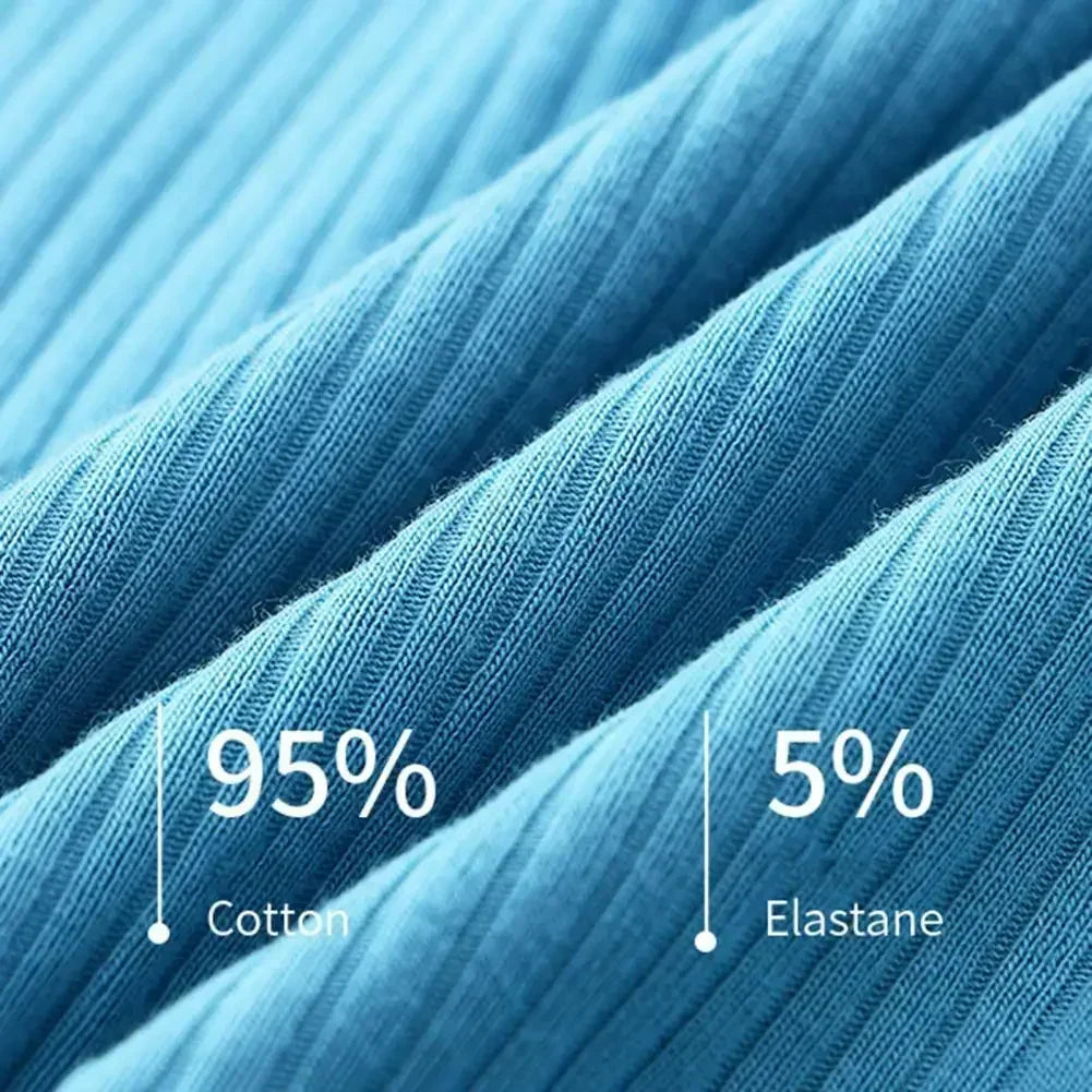 1PCS/3PCS/9PCS Men Boxer Shorts Low-rise Solid Color Ribbed Panties Underpants