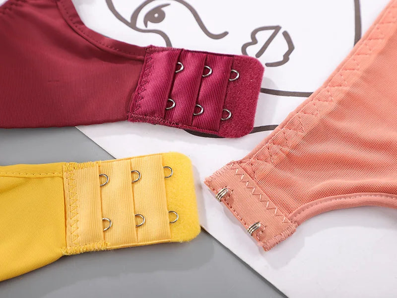 12 color light and thin seamless lingerie without steel ring, women's bra with breathable and gathered bra