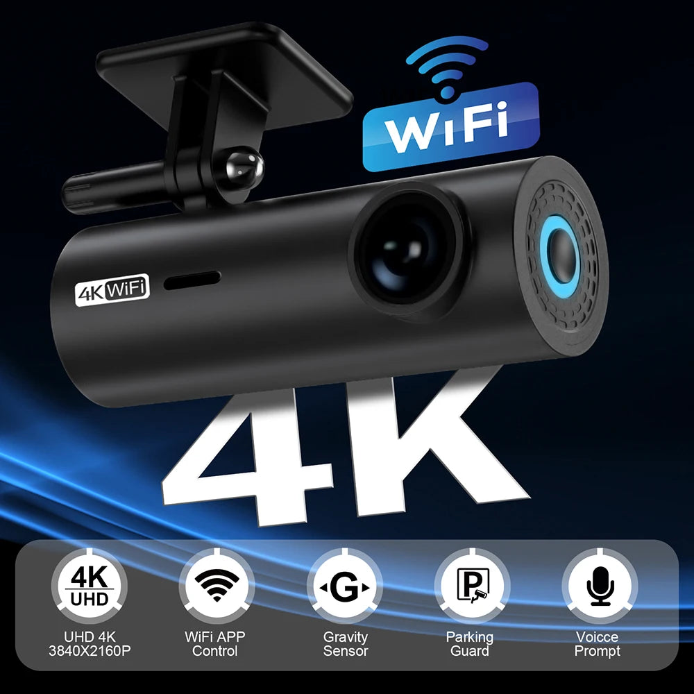 dashcam for car Black box Driving Video Recorders 4K WiFi Mini Front Camera Dash Cam 24H Parking Monitor Car Recording camera