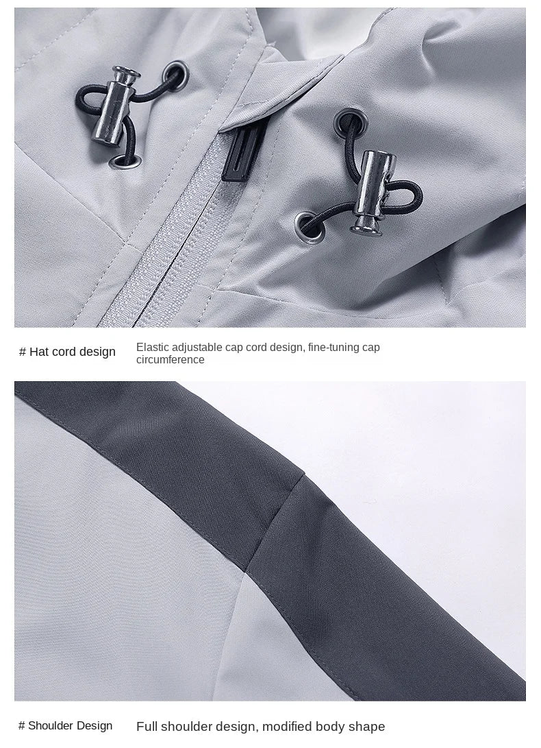 Kids Urban Outdoor Jacket Hooded Design Version of The Loose Fashion All-weather Waterproof Waterproof Fabric Breathable Comfort