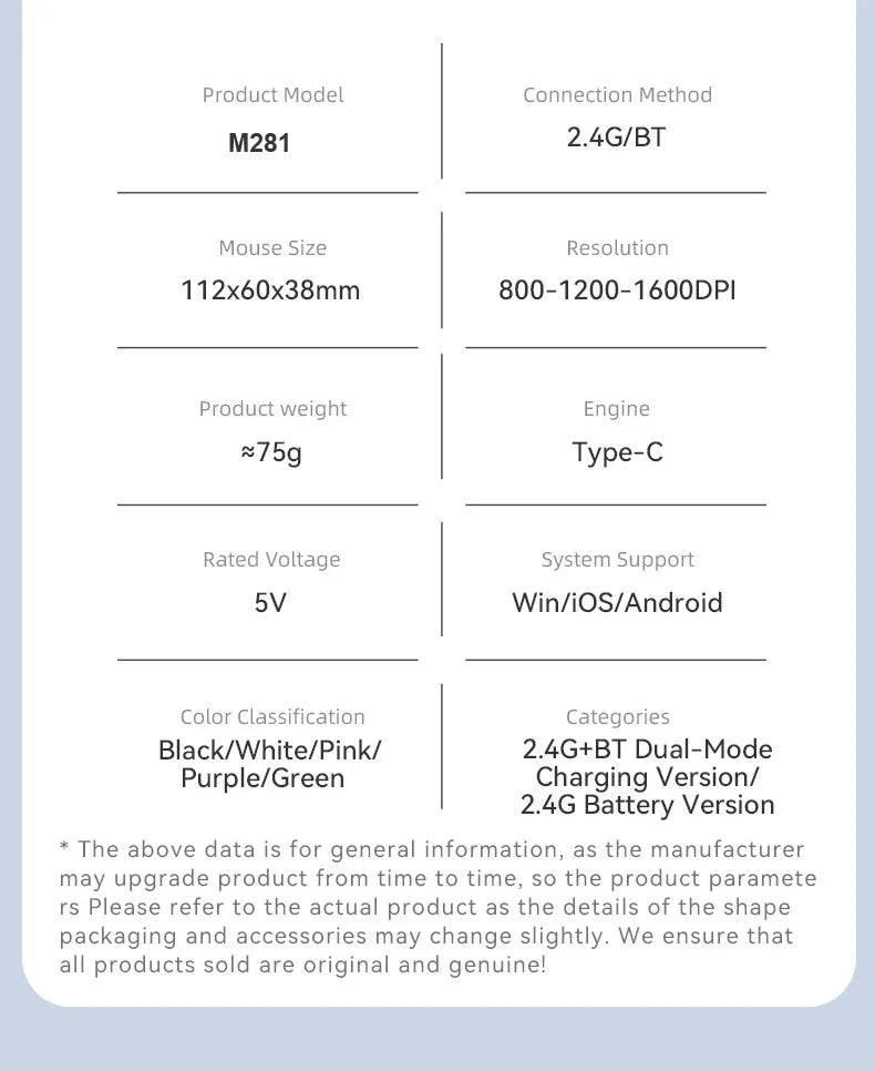 Dual Mode Bluetooth 5.4 Mouse 2.4G Wireless Mouse Rechargeable Slient Mouse Gaming Mouse Ergonomic Mice for PC Laptop Macbook