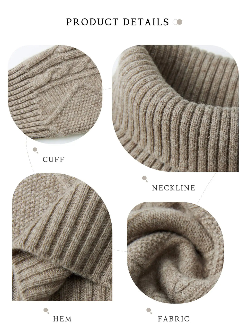 Cashmere Sweater Women Knitted Sweaters 100% Merino Wool Turtleneck Long-Sleeve Knit Pullover 2022 Winter Autumn Jumper Clothing