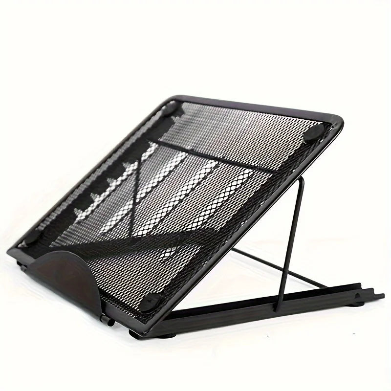 1 adjustable metal laptop folding stand base, foldable light box light stand, adjustable.