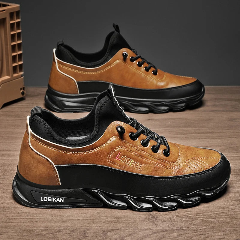 Labor Protection Men's Shoes Autumn Construction Site Work Work Anti Slip Wear-Resistant Sports Leisure Mountain Climbing