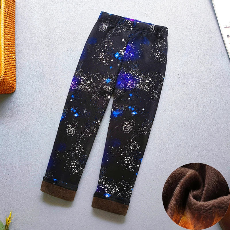 Baby Girl Clothes Kid Legging Girl Winter Autumn Thick Warm Cartoon Leggings Pants Boys Girls Leggings Plus Velvet Trousers