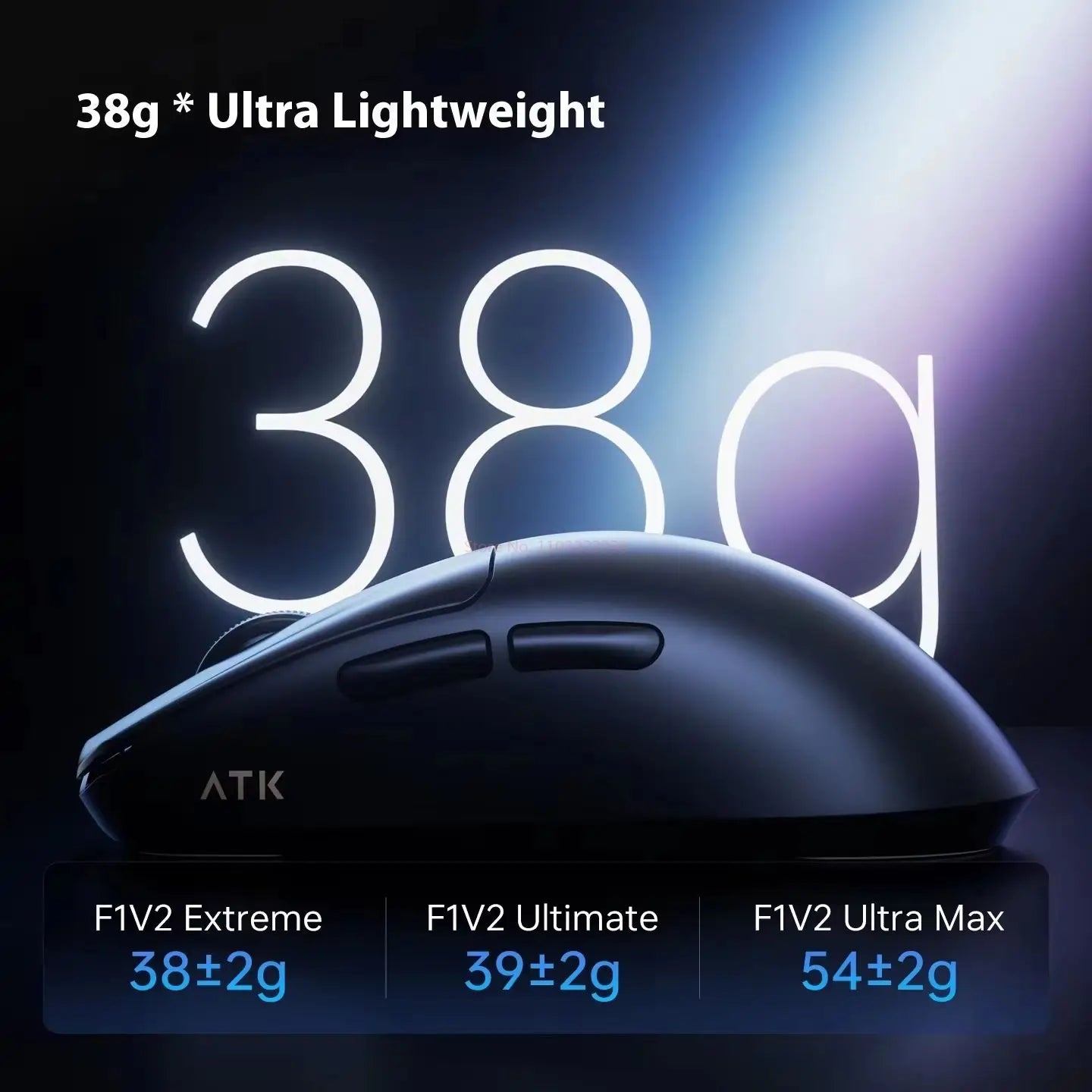 ATK F1 V2 Ultra MAX Gaming Mouse Wireless Tri-mode PAW3950 Double 8k Lightweight Ergonomics Esports Mouse Custom PC Accessory