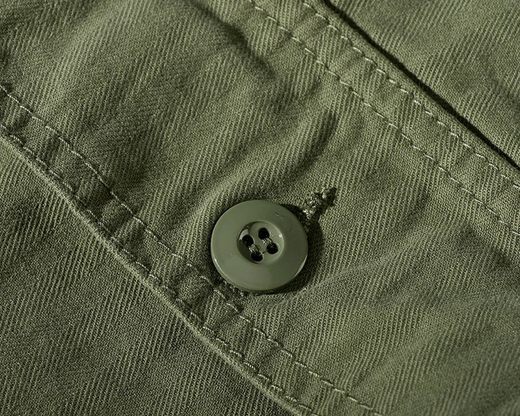 Amy Khaki n casual vintage cargo pants men's straight-leg casual pants cotton fishbone woven awl pants