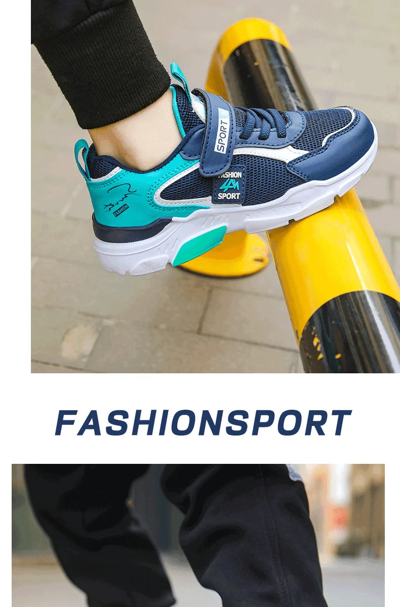 Kid Sneakers Sport Shoes for Boys Girls Fashion Children Breathable Mesh Comfort Casual Non-Slip Outdoor Running Shoes