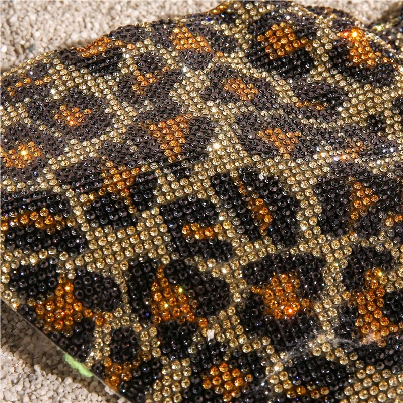 Halter Jewelled Sequins Diamond Bikini Women Swimsuit Female Swimwear Two Pieces Bikini Set Mini Micro Bathing Suit Swim Lady