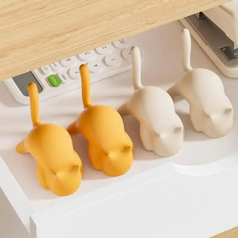 Cute Cat Bag Hook Portable Table Hook Handbag Backpack Organizer Holder for Home Office Desk Side Decor Travel Bag Hanger