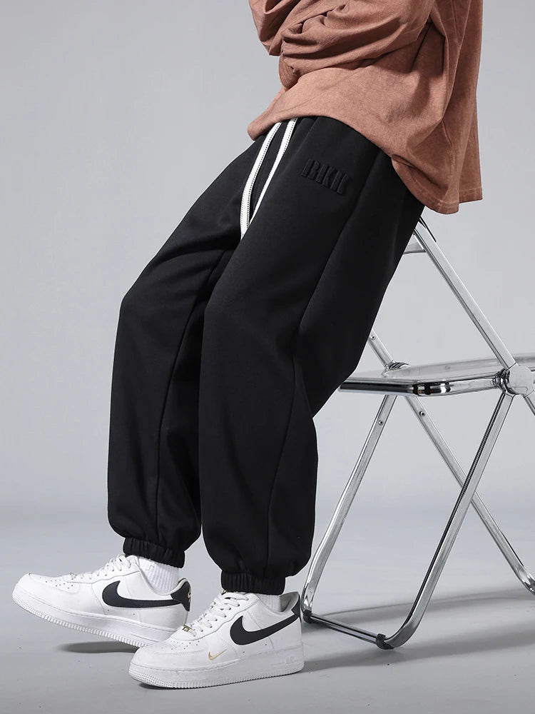 Men's Jogger Cotton/Polyester Sweatpants Big Size 8XL 7XL 6XL Sports Baggy Pants Sting Banding  Hip Hop Loose Harem Trousers