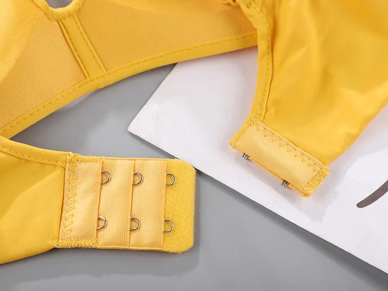 12 color light and thin seamless lingerie without steel ring, women's bra with breathable and gathered bra