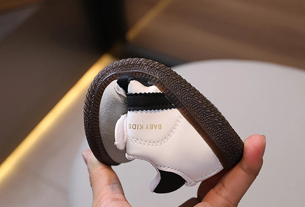 Fashion Sport Shoes For Children PU Leather Ergonomics Kids Sneakers Soft-soled Children's Sneakers Boy's Girl's Tennis Shoes