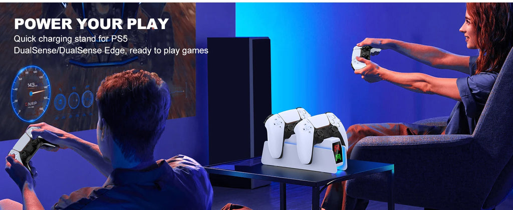 Controller Charging Station For PlayStation 5 Dual Fast Charger LED Indicator Charging Stand Docking Station ps5 accessories