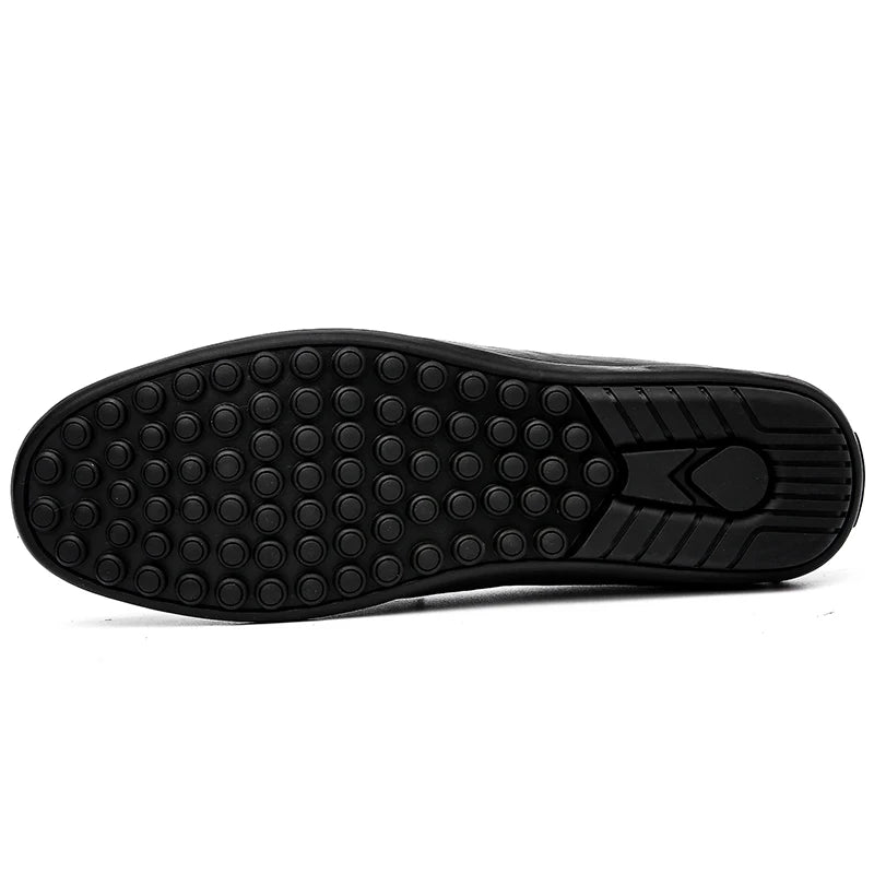 Men's Slip-on Shoes Men's Handmad Breathable Genuine Leather Dress Shoes Fashion Designer Classic Round Toe Soft Loafers mo-3275