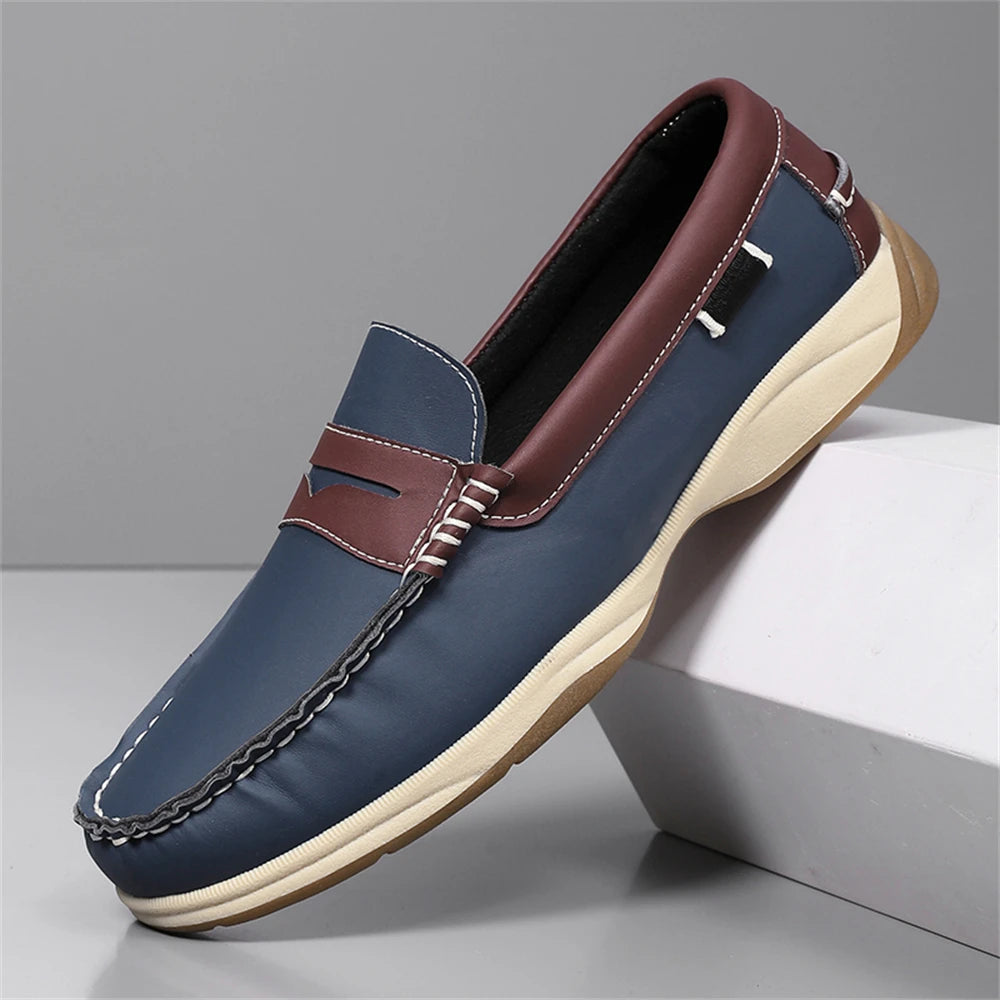 Men's Business Casual Loafers Shoes for Office Travel And Vacation Durable Elegant TPR Outsole Formal Shoes