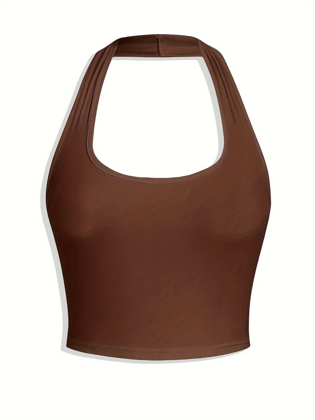 New women's classic solid color women's neck halter sling 3-piece set