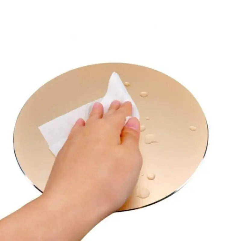 1pcs Round Gaming Mouse Pad Aluminum Alloy Metal Mouse Pad Suitable Home Office Computer Mouse Accessories